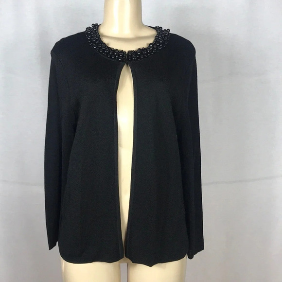 Jones New York Size Medium Collection Sweater with Beaded Neck. New With Tags - Picture 5 of 9